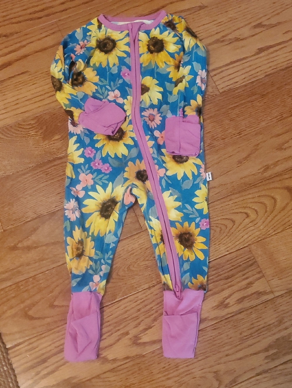 Little Sleepies Girls sunflower fields zippy Size 3/6 months